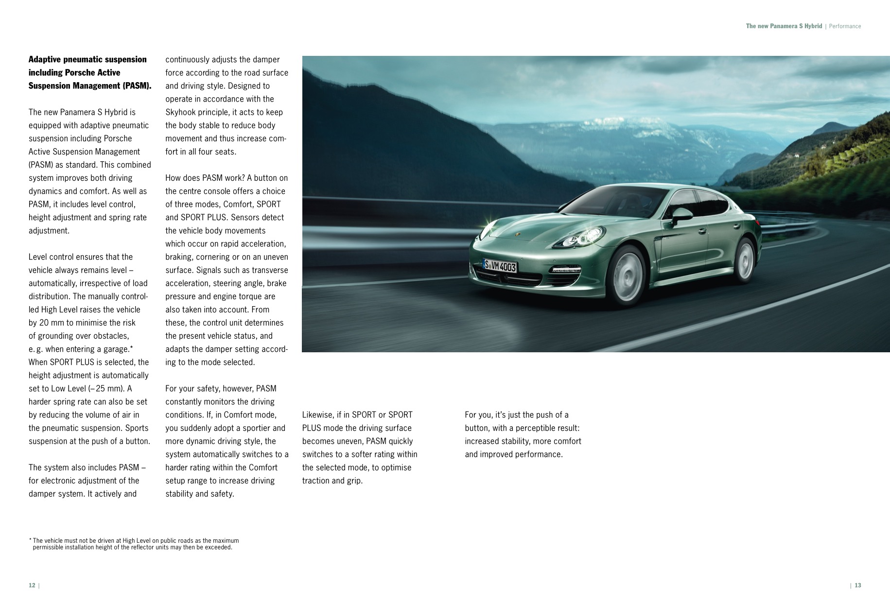 2011 Porsche Panamera Brochure Page 16